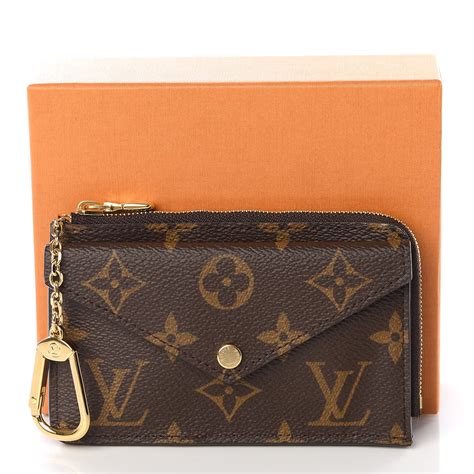 louis vuitton credit card holder with zipper|louis vuitton card holder recto verso.